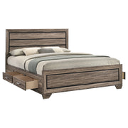 Kauffman Wood  Panel Bed Dark Cocoa