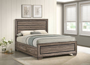 Kauffman Wood  Panel Bed Dark Cocoa