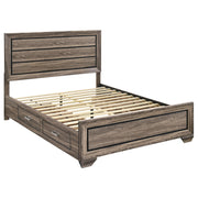 Kauffman Wood  Panel Bed Dark Cocoa