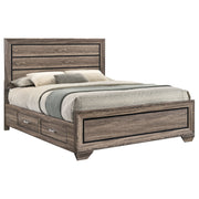 Kauffman Wood  Panel Bed Dark Cocoa