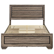 Kauffman Wood  Panel Bed Dark Cocoa