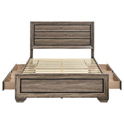 Kauffman Wood  Panel Bed Dark Cocoa