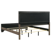 Kauffman Wood  Panel Bed Dark Cocoa