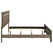 Kauffman Wood  Panel Bed Dark Cocoa