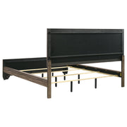 Kauffman Wood  Panel Bed Dark Cocoa