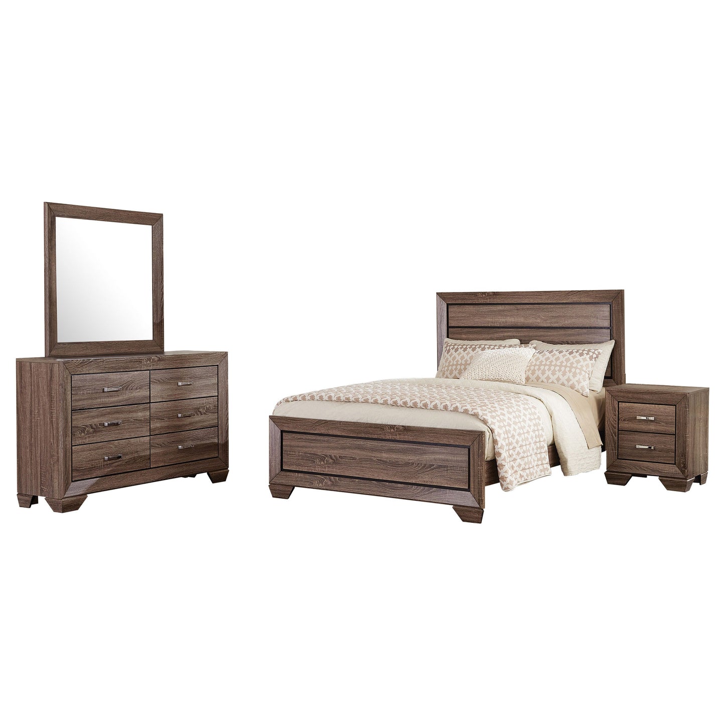 Kauffman  Bedroom Set Dark Cocoa