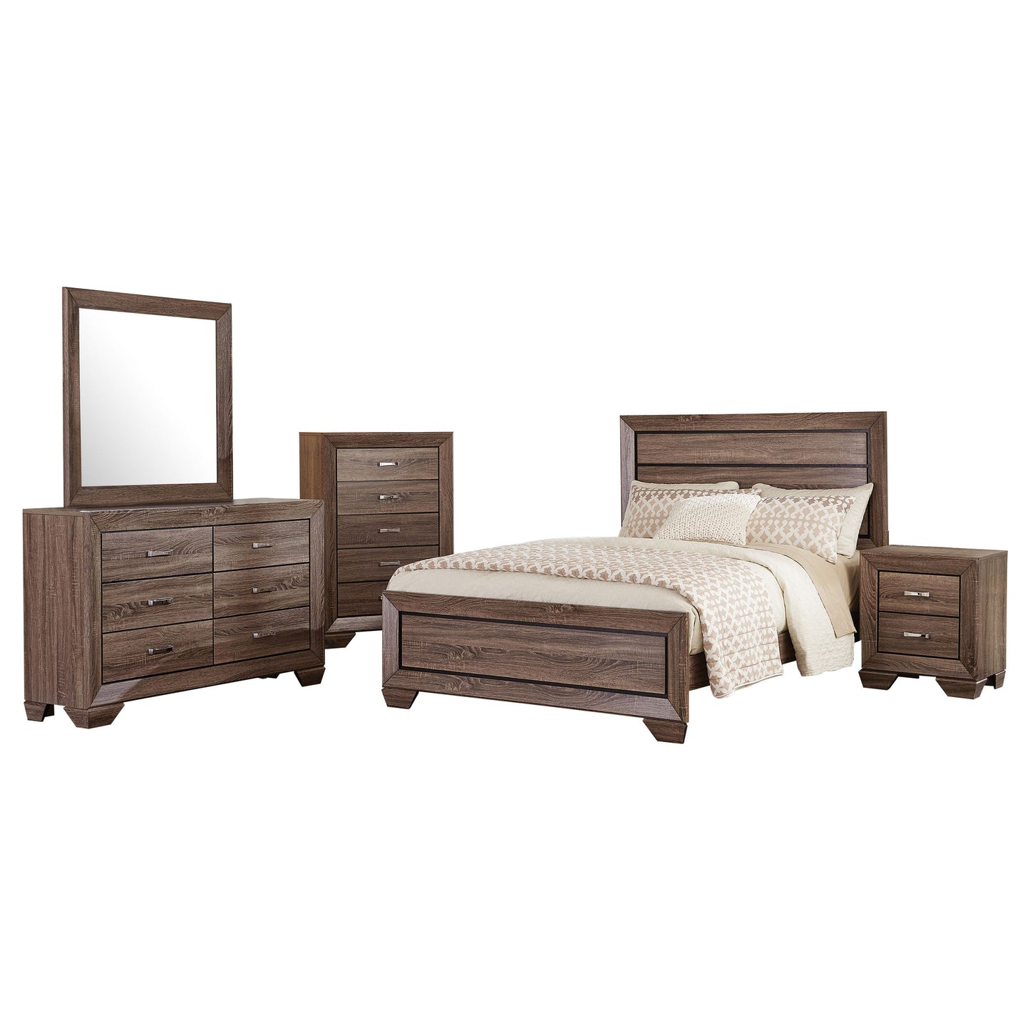 Kauffman  Bedroom Set Dark Cocoa