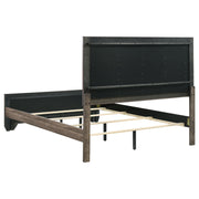 Kauffman Wood  Panel Bed Dark Cocoa