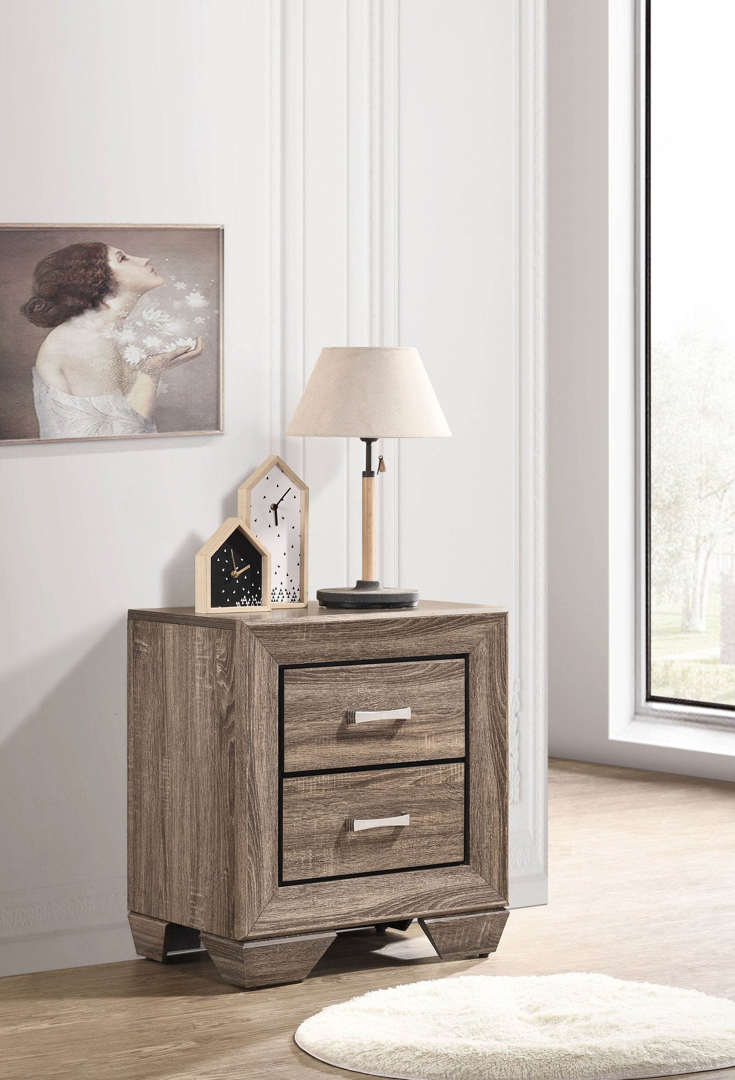 Kauffman 2-drawer Nightstand Dark Cocoa