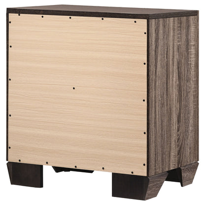 Kauffman 2-drawer Nightstand Dark Cocoa