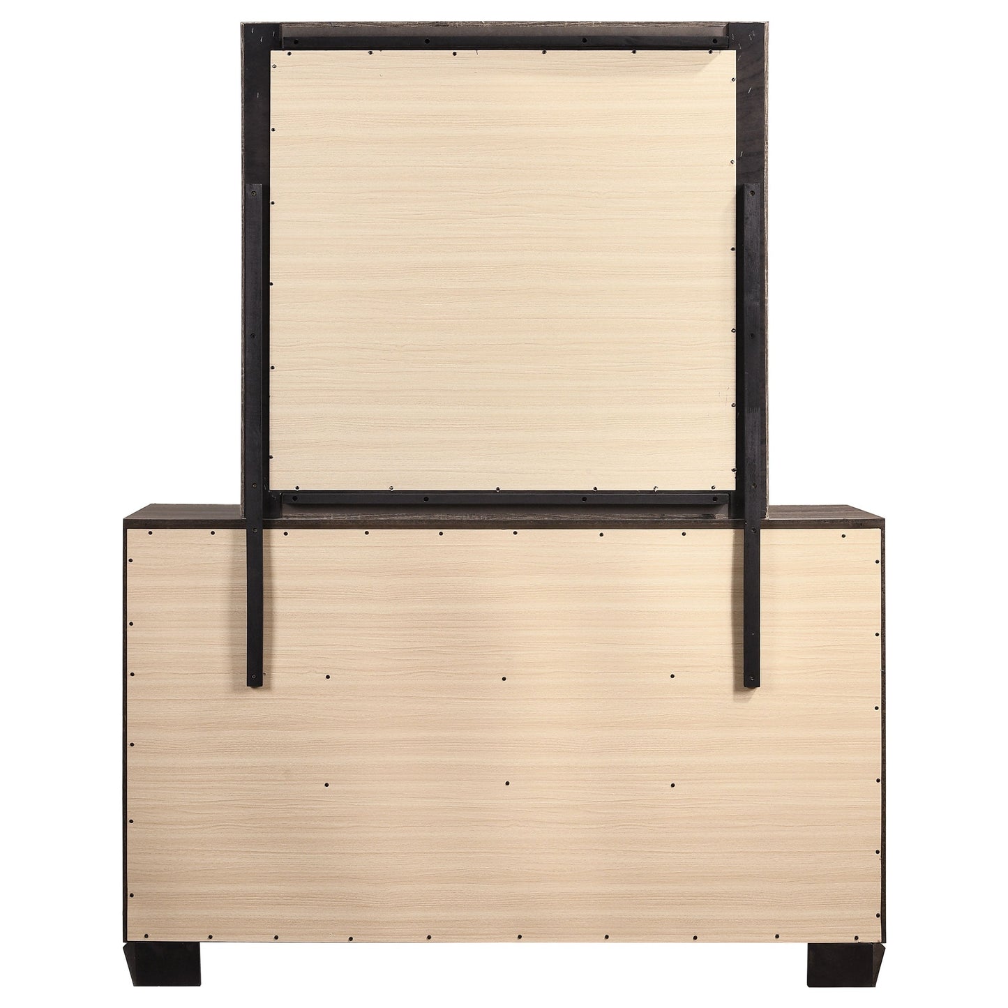 Cómoda Kauffman de 6 cajones color cacao oscuro