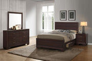 Juego de dormitorio Kauffman color cacao oscuro