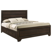 Kauffman Wood  Panel Bed Dark Cocoa