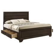 Kauffman Wood  Panel Bed Dark Cocoa