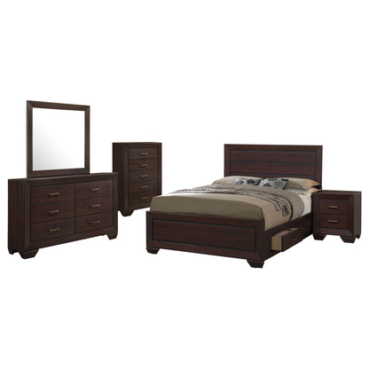 Kauffman  Bedroom Set Dark Cocoa