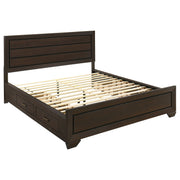 Kauffman Wood  Panel Bed Dark Cocoa