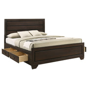 Kauffman Wood  Panel Bed Dark Cocoa