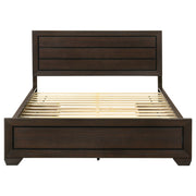 Kauffman Wood  Panel Bed Dark Cocoa