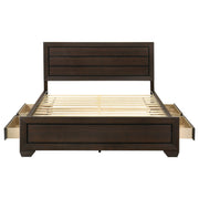 Kauffman Wood  Panel Bed Dark Cocoa