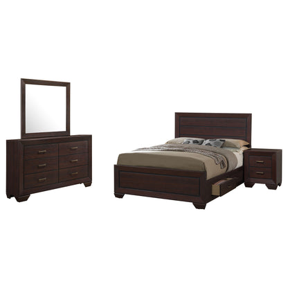 Kauffman  Bedroom Set Dark Cocoa