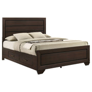 Kauffman Wood  Panel Bed Dark Cocoa