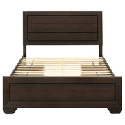 Kauffman Wood  Panel Bed Dark Cocoa