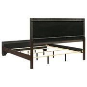 Kauffman Wood  Panel Bed Dark Cocoa