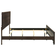 Kauffman Wood  Panel Bed Dark Cocoa