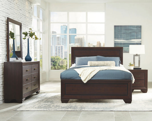 Kauffman  Bedroom Set Dark Cocoa