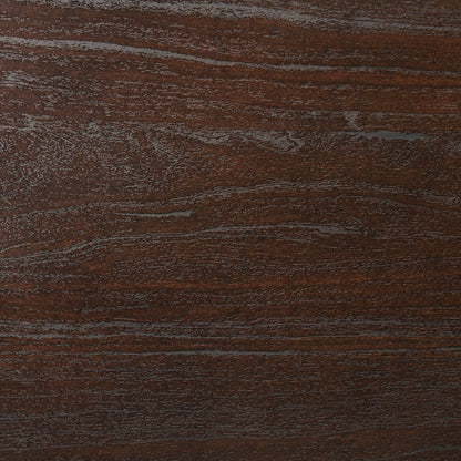 Cama con paneles de madera Kauffman color cacao oscuro