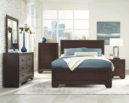 Kauffman  Bedroom Set Dark Cocoa