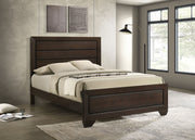 Kauffman Wood  Panel Bed Dark Cocoa