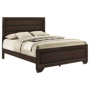 Kauffman Wood  Panel Bed Dark Cocoa