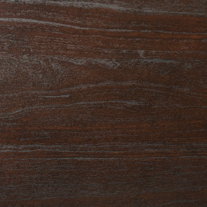 Cama con paneles de madera Kauffman color cacao oscuro