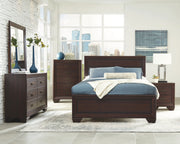 Kauffman Wood  Panel Bed Dark Cocoa
