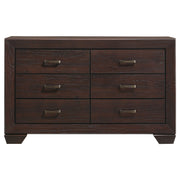 Kauffman 6-drawer Dresser Dark Cocoa