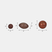 S/3 3/5/6" Sports Ball Objects, Multi