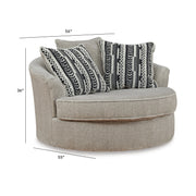 Calnita Oversized Swivel Accent Chair