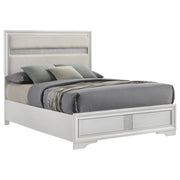 Cama Miranda de 51 pulgadas con paneles de almacenamiento de madera, color negro