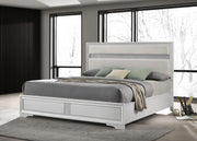 Cama Miranda de 51 pulgadas con paneles de almacenamiento de madera, color negro