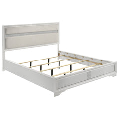 Miranda 51-inch Wood  Storage Panel Bed Black