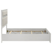 Cama Miranda de 51 pulgadas con paneles de almacenamiento de madera, color negro