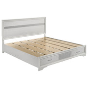 Miranda 51-inch Wood  Storage Panel Bed Black