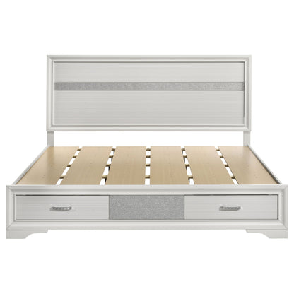 Miranda 51-inch Wood  Storage Panel Bed Black