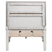 Cama Miranda de 51 pulgadas con paneles de almacenamiento de madera, color negro