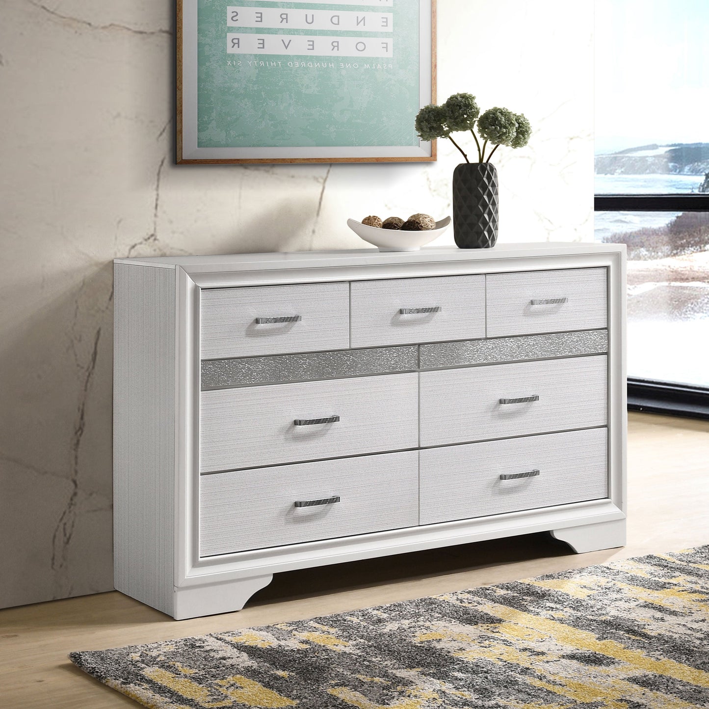Miranda 7-drawer Dresser Black