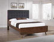 Robyn Wood  Platform Bed Dark Walnut