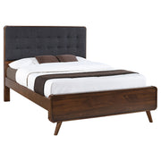 Robyn Wood  Platform Bed Dark Walnut