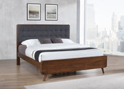 Robyn Wood  Platform Bed Dark Walnut