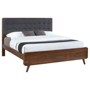 Robyn Wood  Platform Bed Dark Walnut